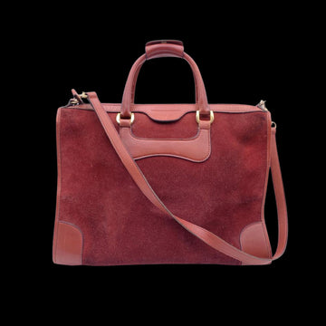 Burgundy Leather Gucci Handbag