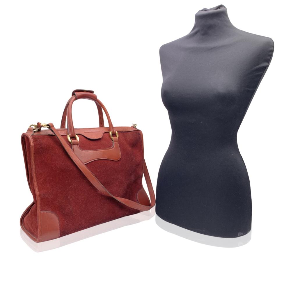 Burgundy Leather Gucci Handbag