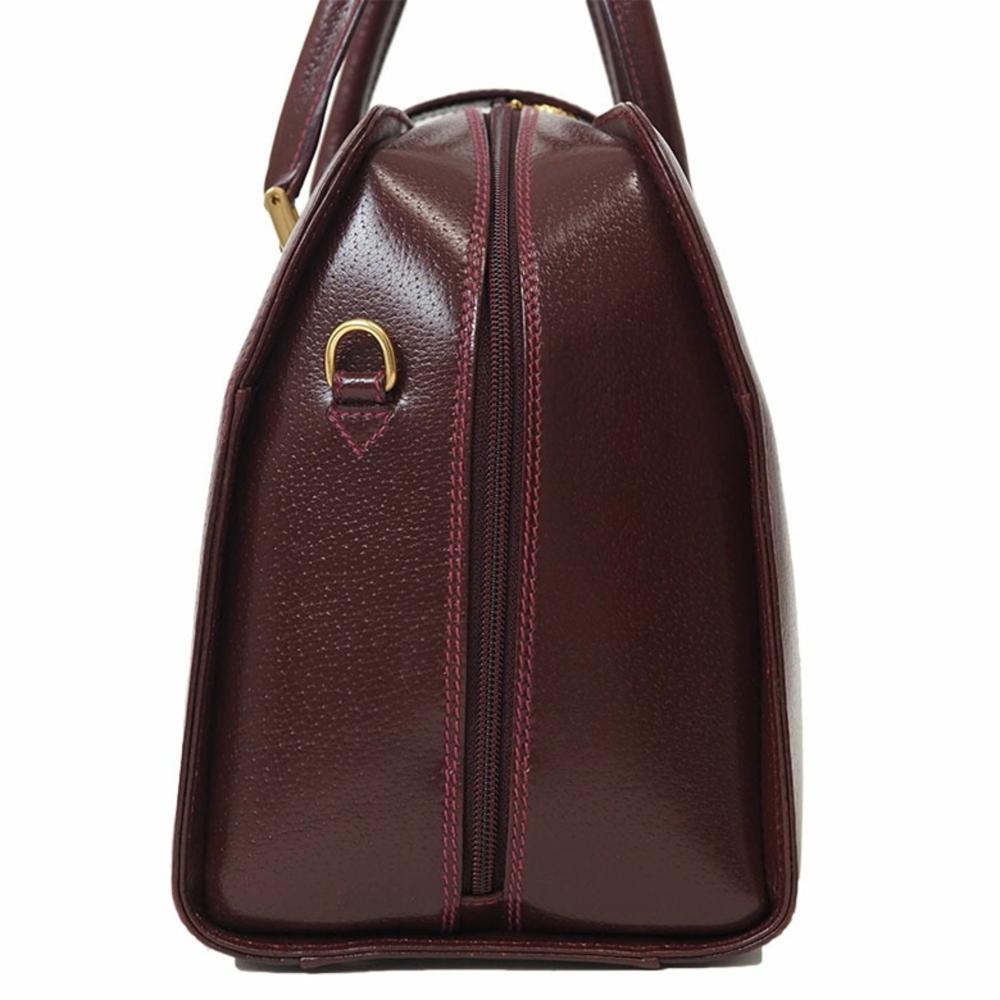 Burgundy Leather Gucci Handbag