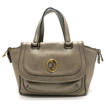 Gold Leather Gucci Travel Bag