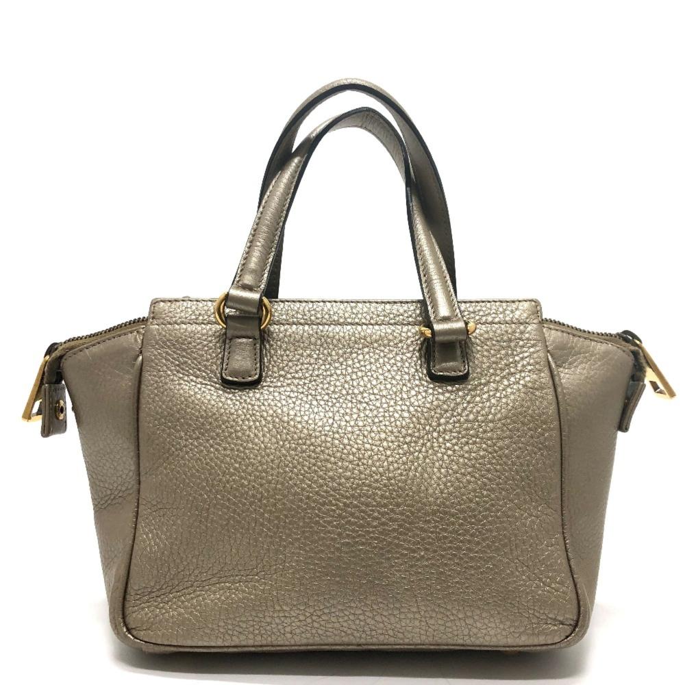 Gold Leather Gucci Travel Bag