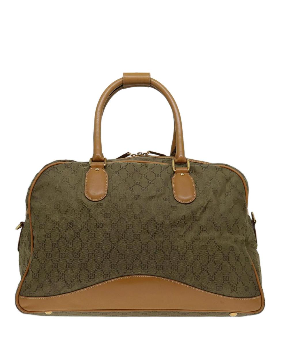 Green Canvas Gucci Handbag