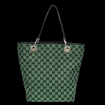 Green Leather Gucci Tote