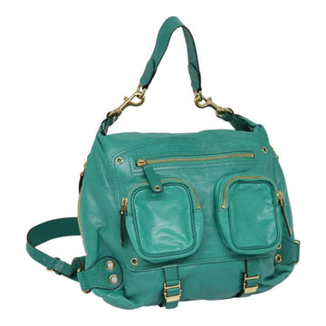 Green Leather Gucci Backpack