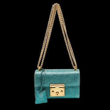 Green Leather Gucci Shoulder Bag