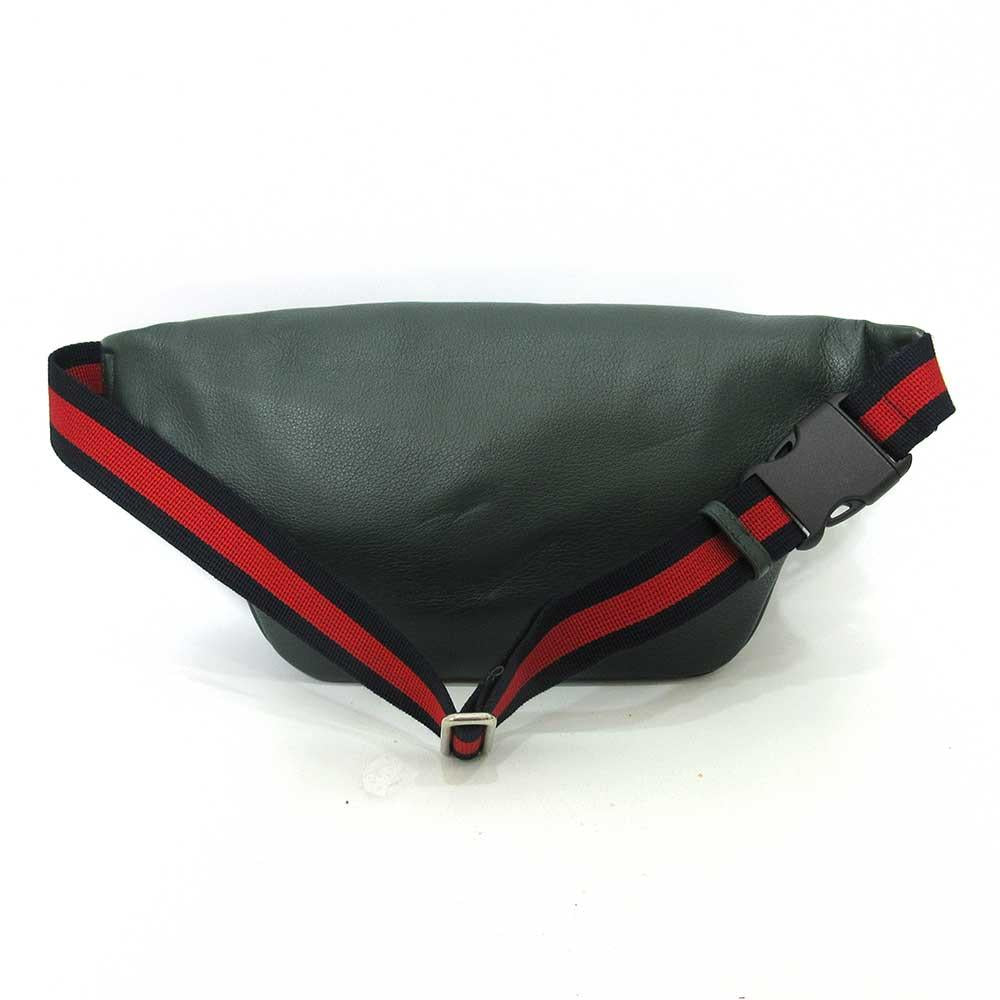 Green Leather Gucci Travel Bag