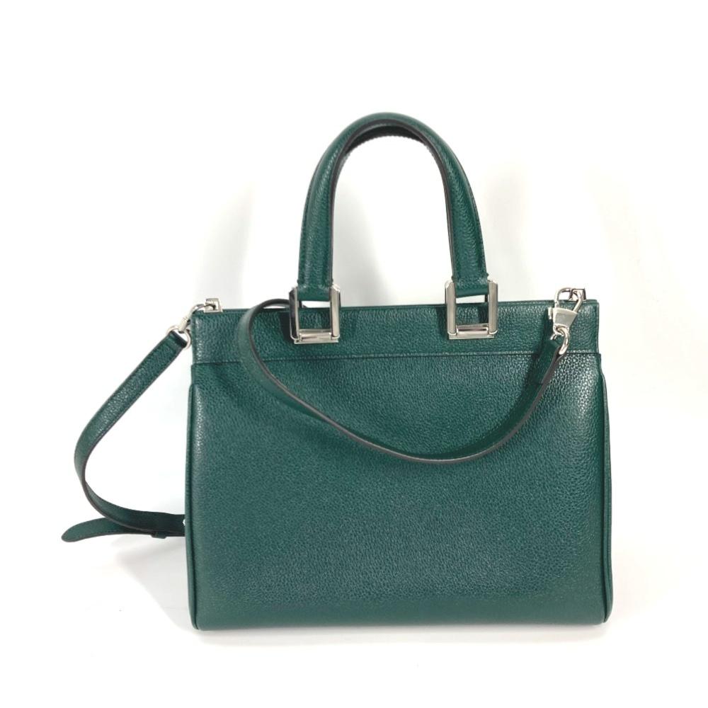 Green Leather Gucci Travel Bag