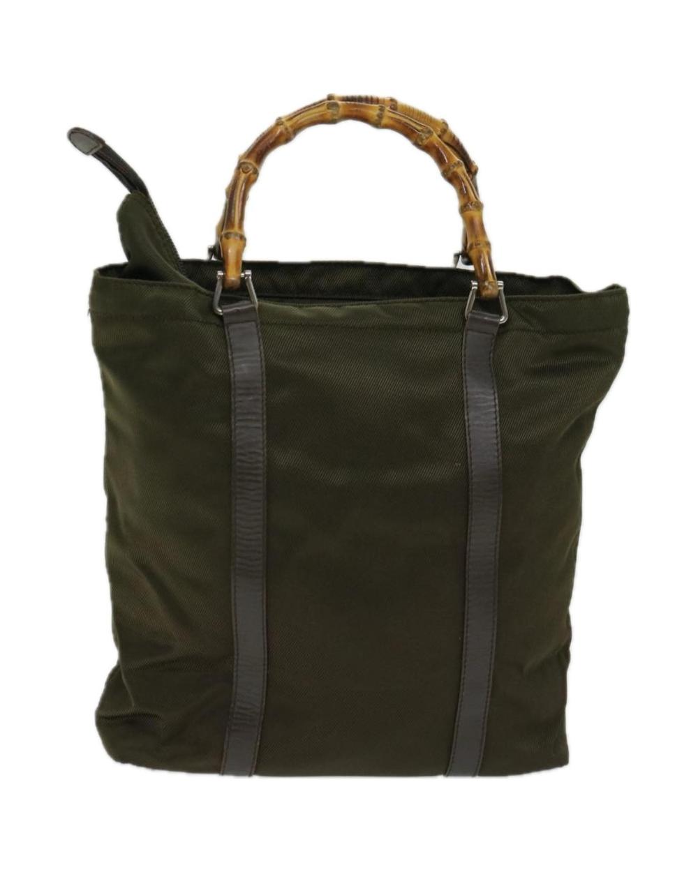 Green Nylon Gucci Bamboo