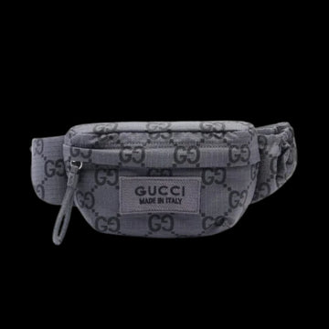 Grey Canvas Gucci Belt Bag