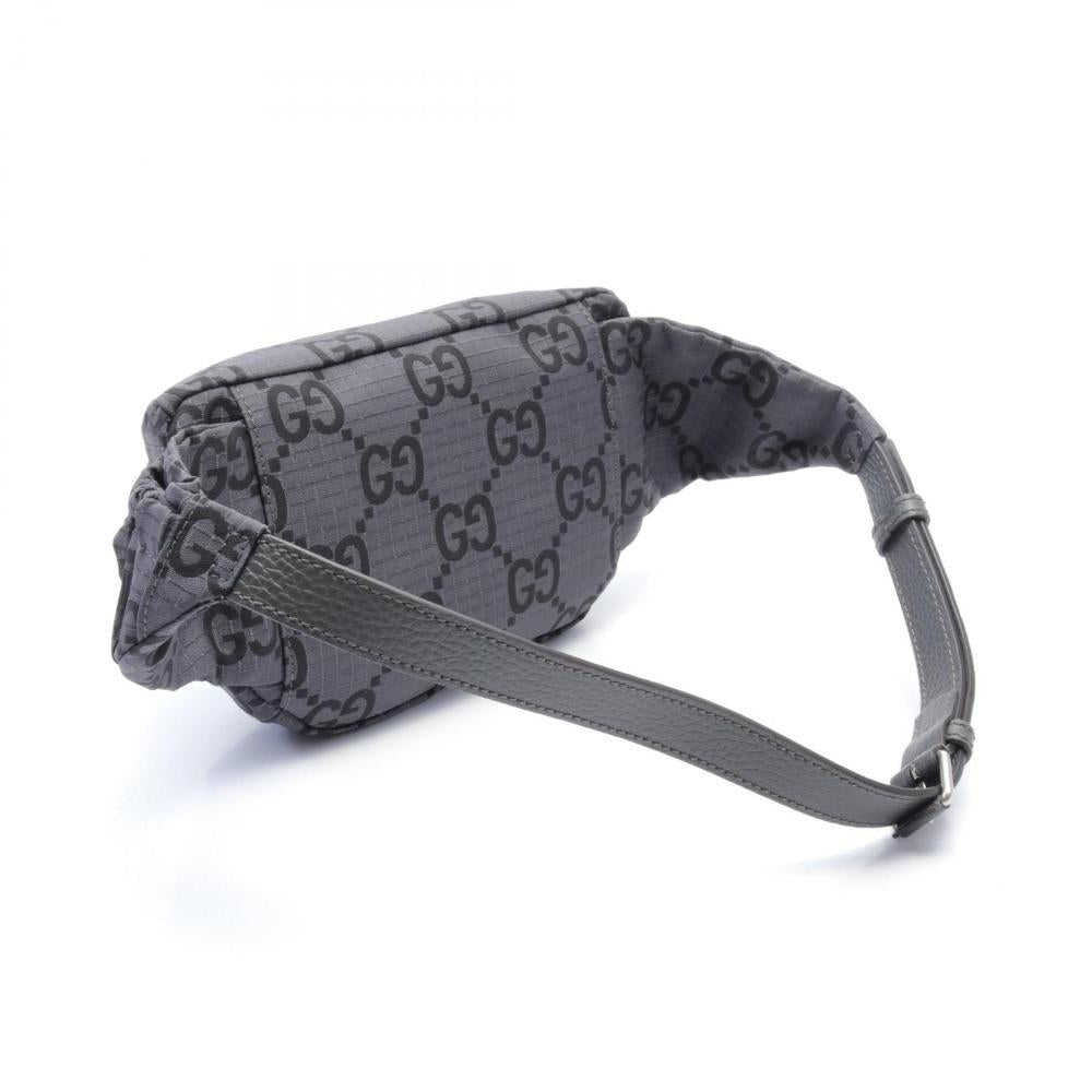 Grey Canvas Gucci Belt Bag