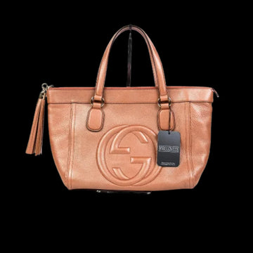 Metallic Fabric Gucci Handbag