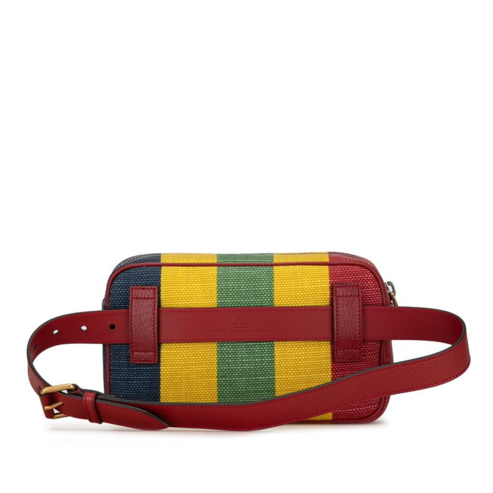 Multicolor Canvas Gucci Belt Bag