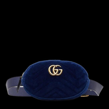Navy Canvas Gucci Marmont