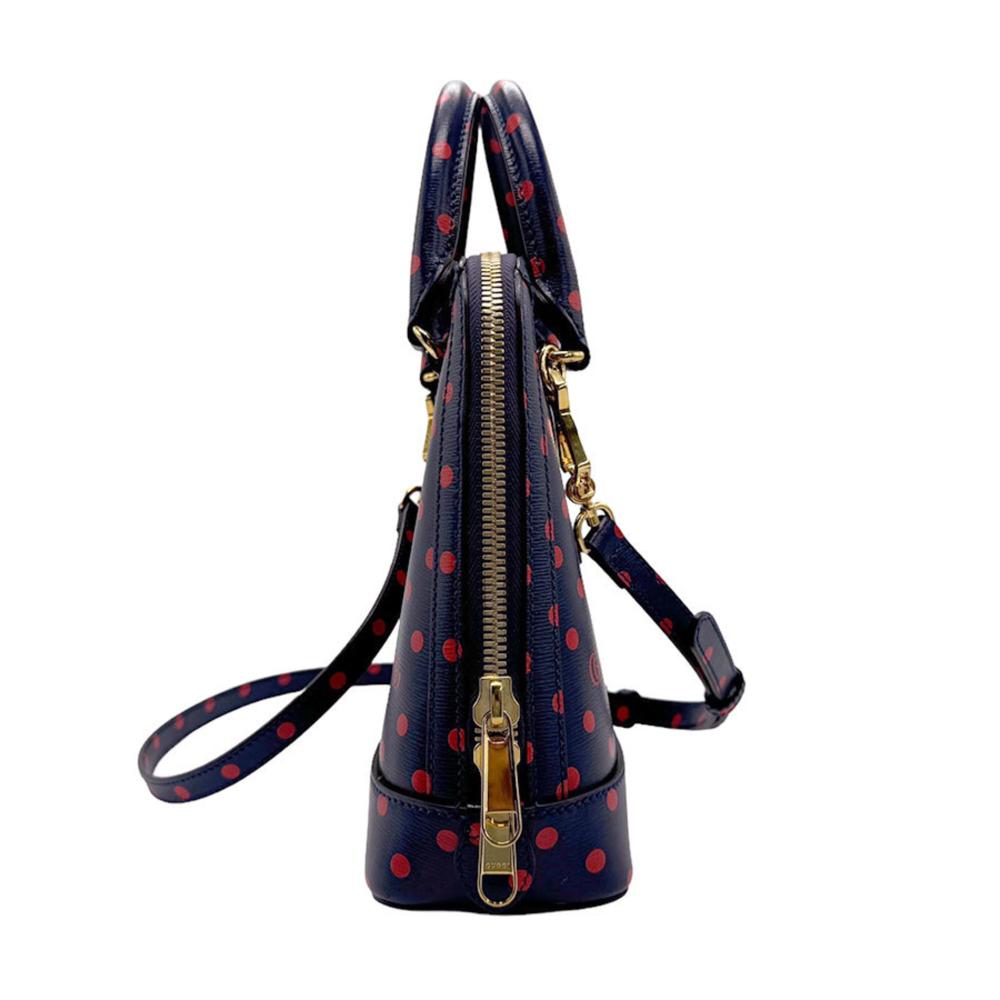 Navy Leather Gucci Handbag