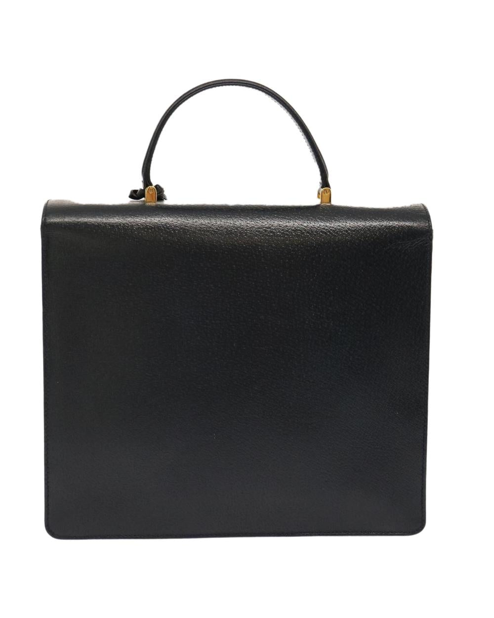 Navy Leather Gucci Handbag