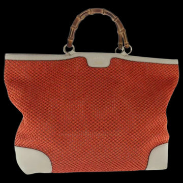 Orange Canvas Gucci Handbag