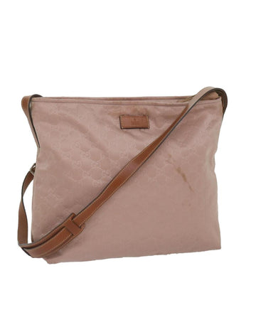 Pink Canvas Gucci Shoulder Bag