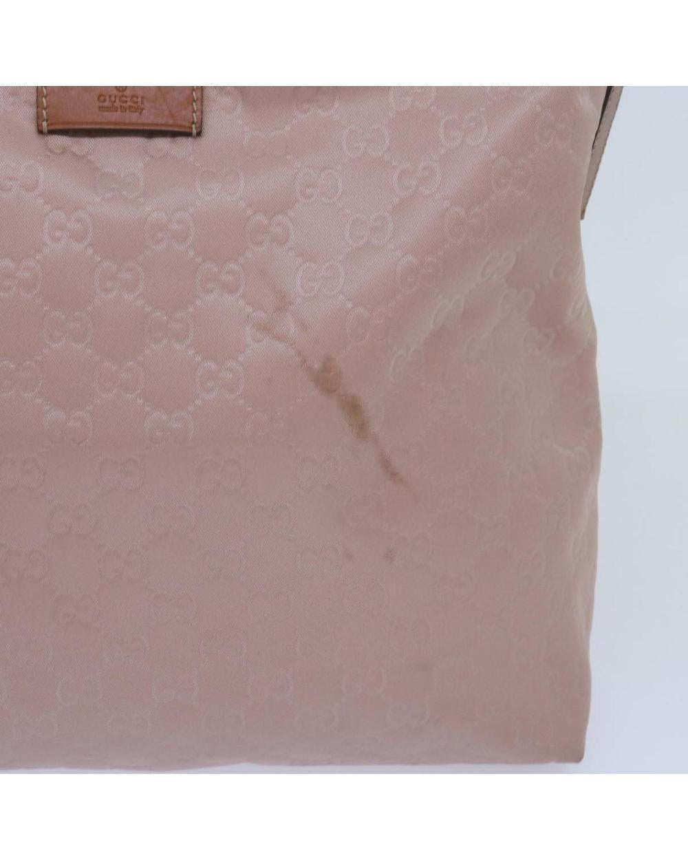 Pink Canvas Gucci Shoulder Bag