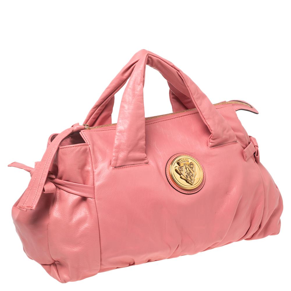 Pink Leather Gucci Handbag