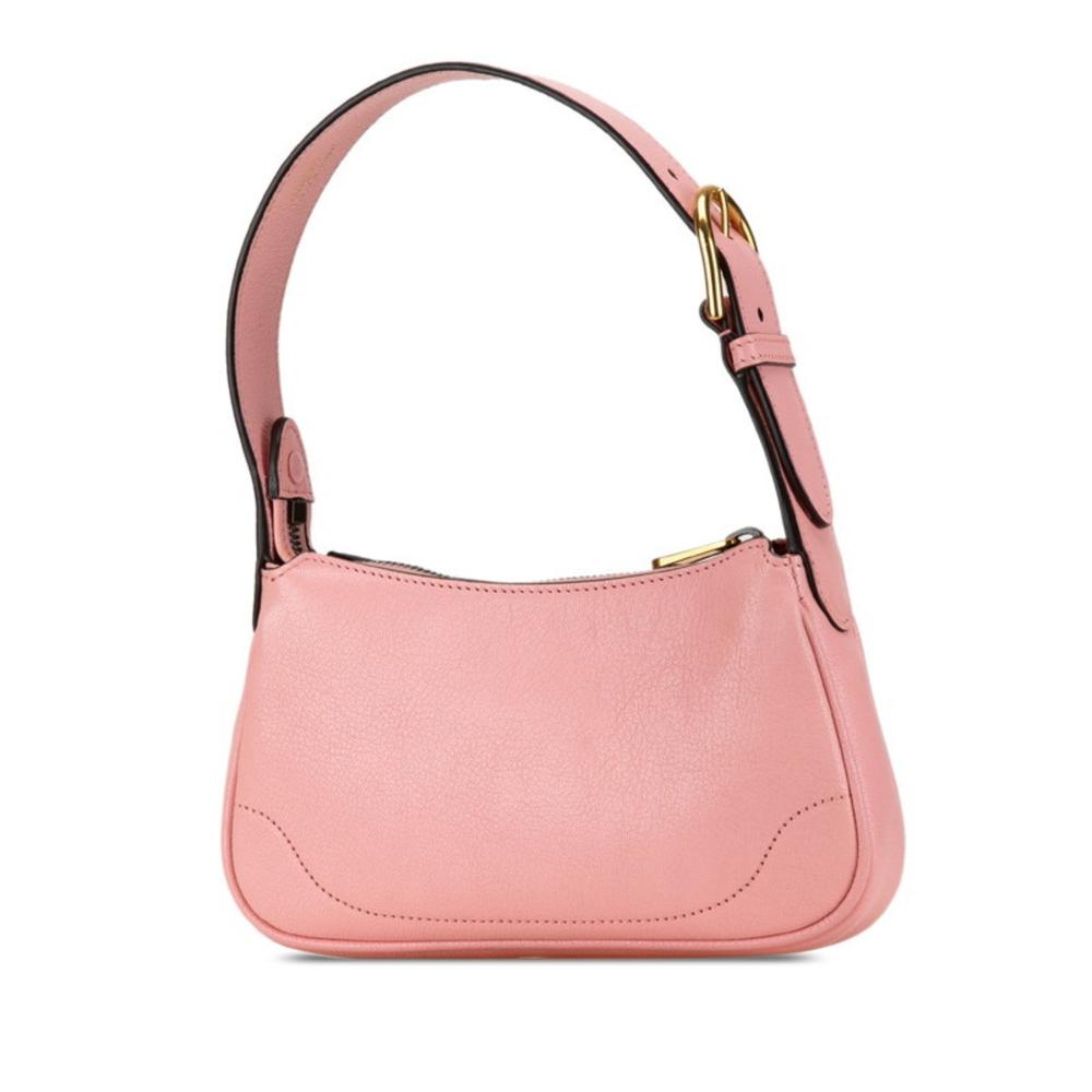 Pink Leather Gucci Marmont