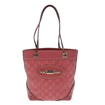 Pink Leather Gucci Shoulder Bag