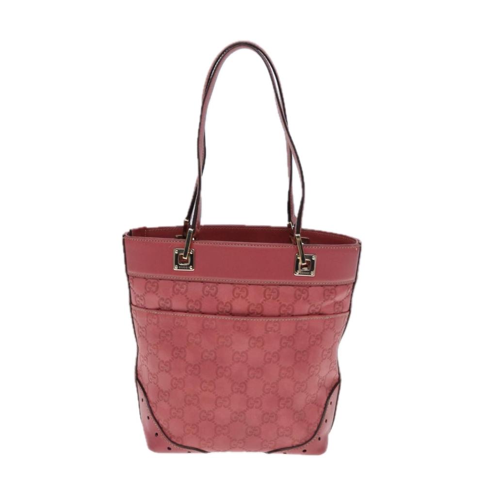 Pink Leather Gucci Shoulder Bag