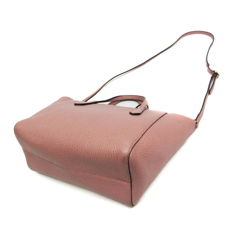 Pink Leather Gucci Shoulder Bag