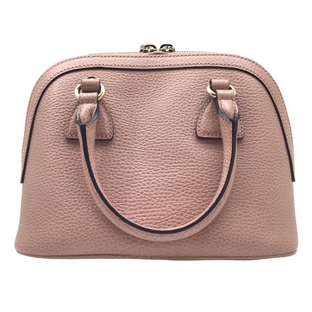 Pink Leather Gucci Tote