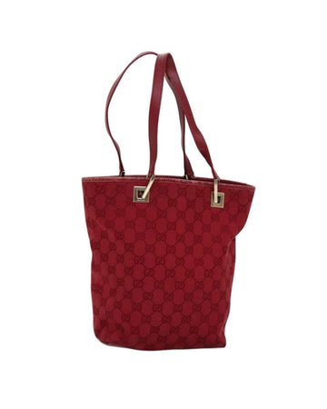 Red Canvas Gucci Handbag