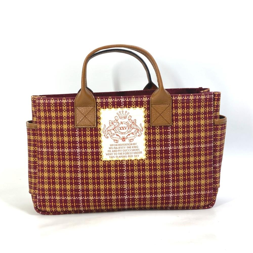 Red Canvas Gucci Handbag