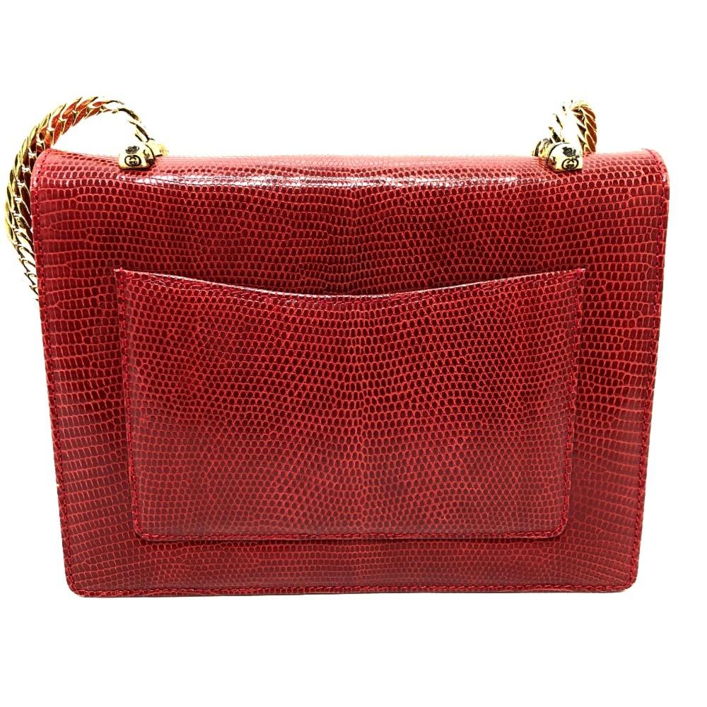Red Canvas Gucci Shoulder Bag