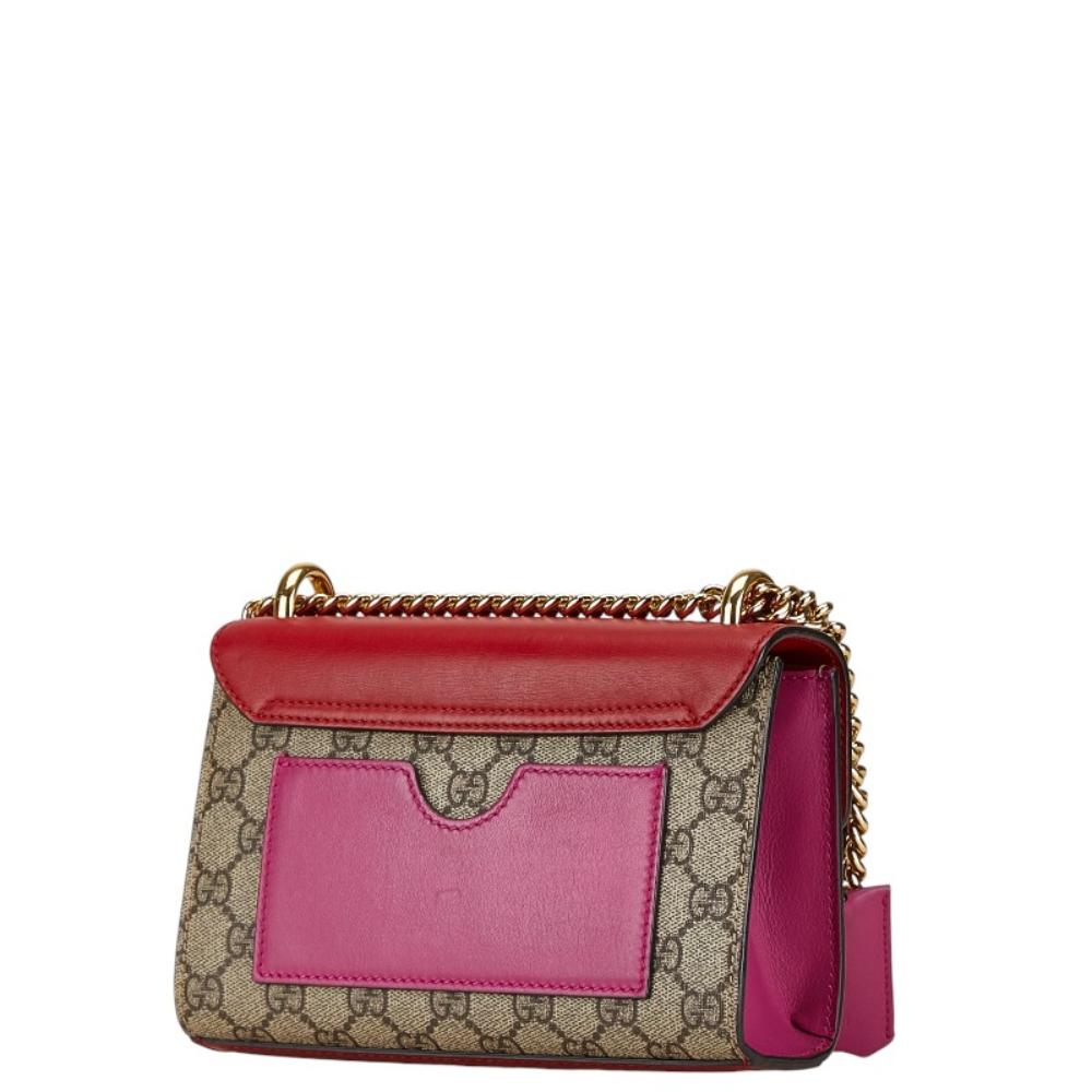 Red Canvas Gucci Shoulder Bag