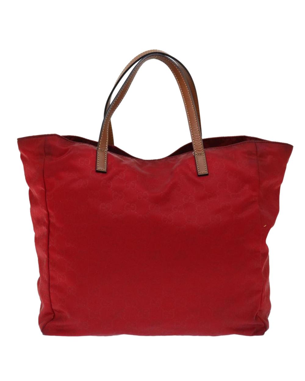 Red Canvas Gucci Swing Tote