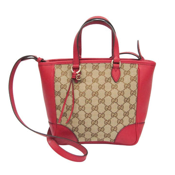 Red Canvas Gucci Tote