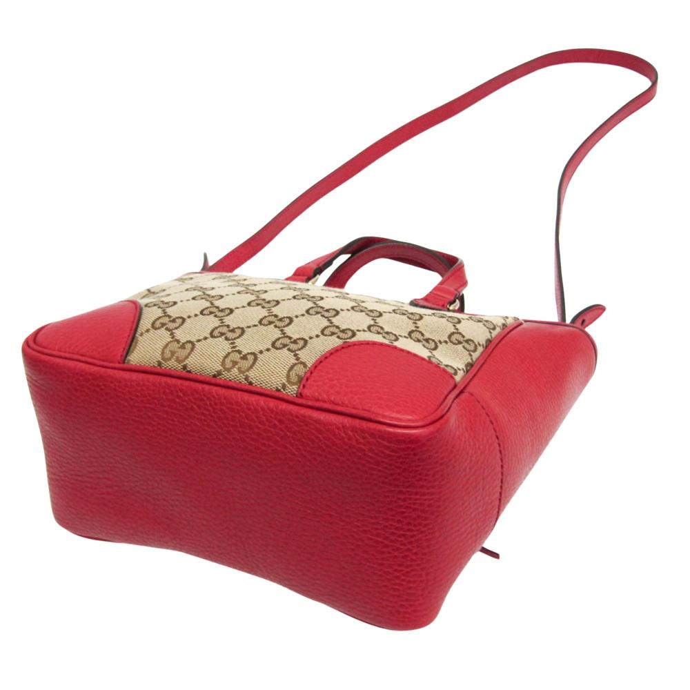 Red Canvas Gucci Tote
