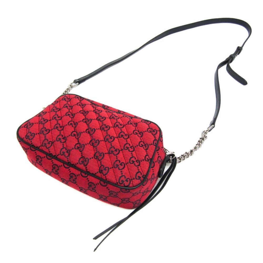 Red Fabric Gucci Marmont