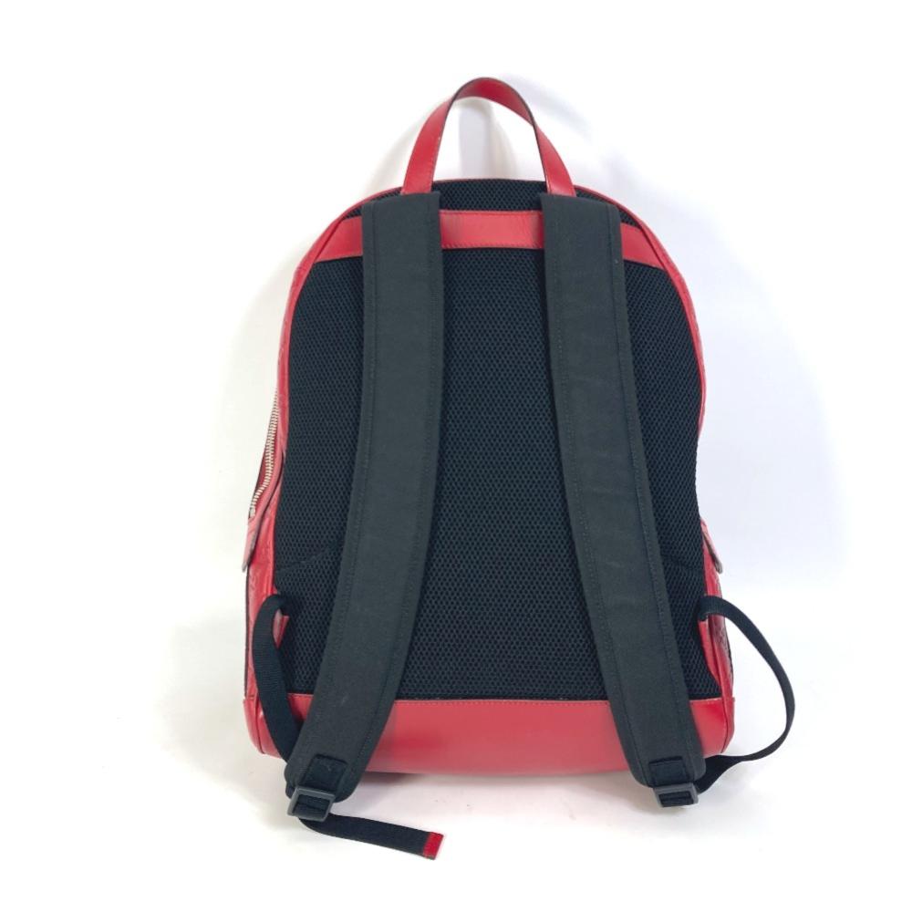 Red Leather Gucci Backpack