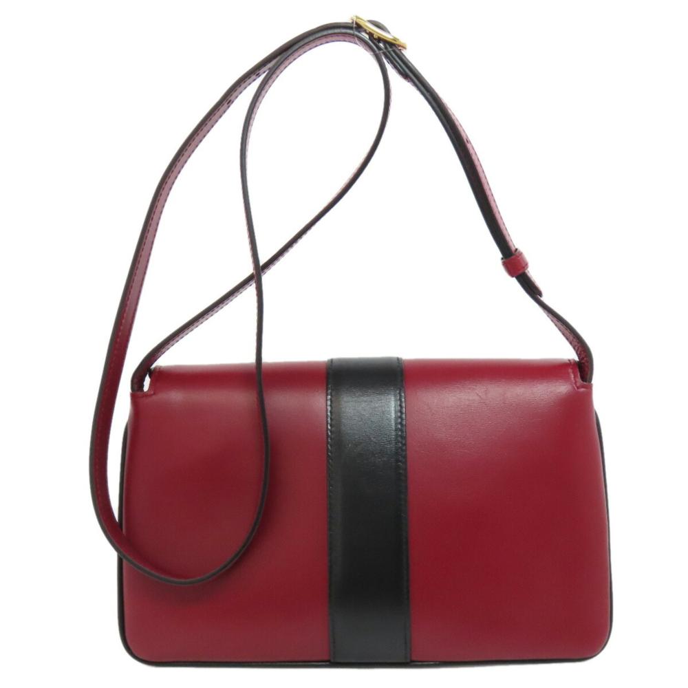 Red Leather Gucci Marmont