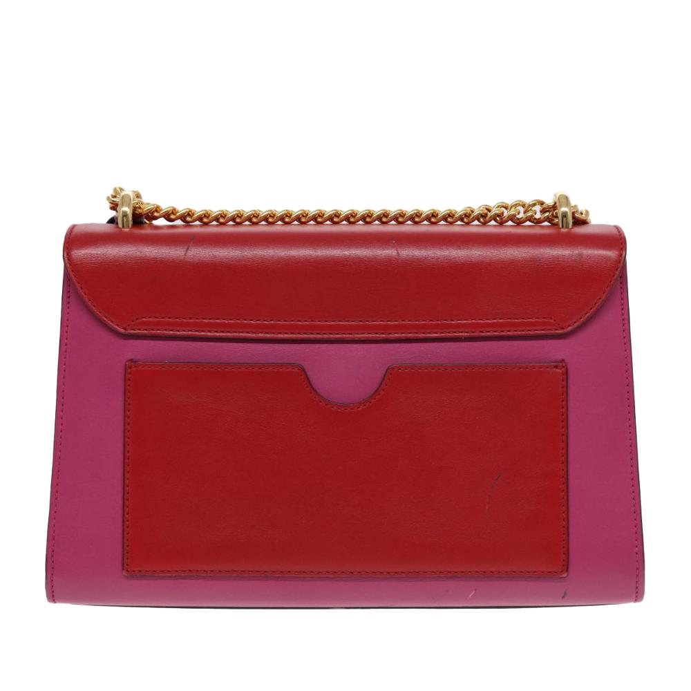 Red Leather Gucci Shoulder Bag