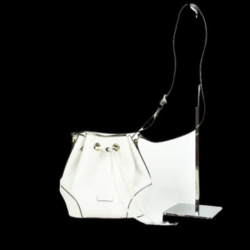 White Fabric Gucci Shoulder Bag