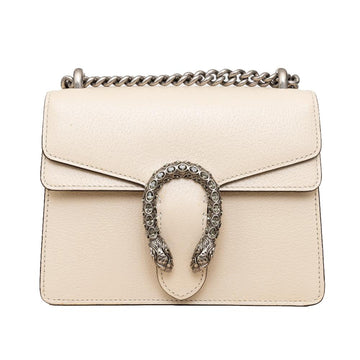 White Leather Gucci Dionysus