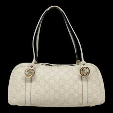 White Leather Gucci Shoulder Bag