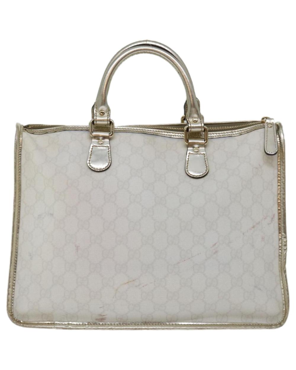 White Leather Gucci Handbag