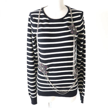 Top Quality Chanel Cashmere Beads Chain COCO Mark Knit