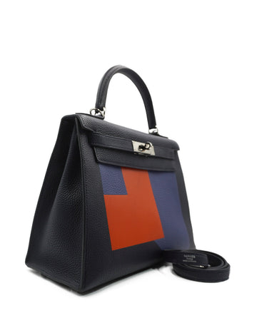 Limited Edition Kellygraphie Lettre R Sellier Kelly 28 PHW Multicolor
