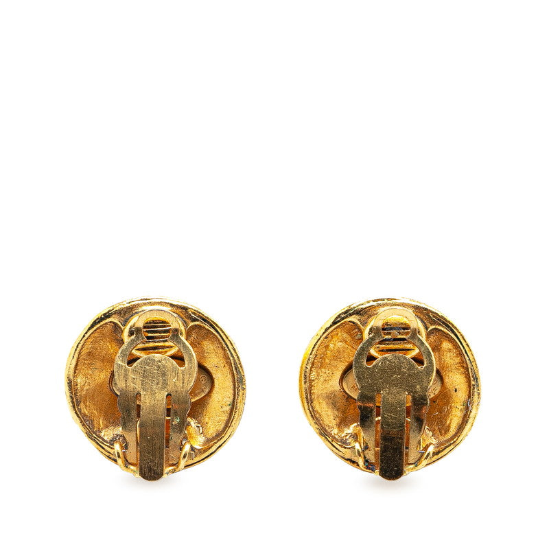 Chanel  Coco no mark Motif Earrings Gold
