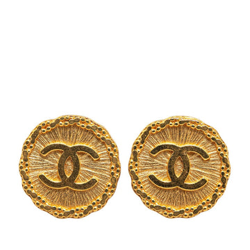 Chanel Coco Mark Gold Earrings