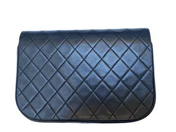 Chanel  black quilted flap bag