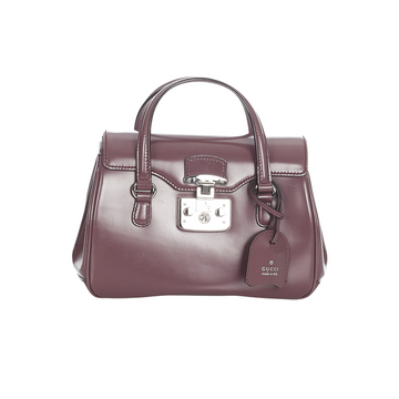 Gucci Gucci Lady Lock Leather Handbag Brown
