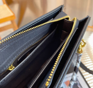 Black  Chanel woman handbag